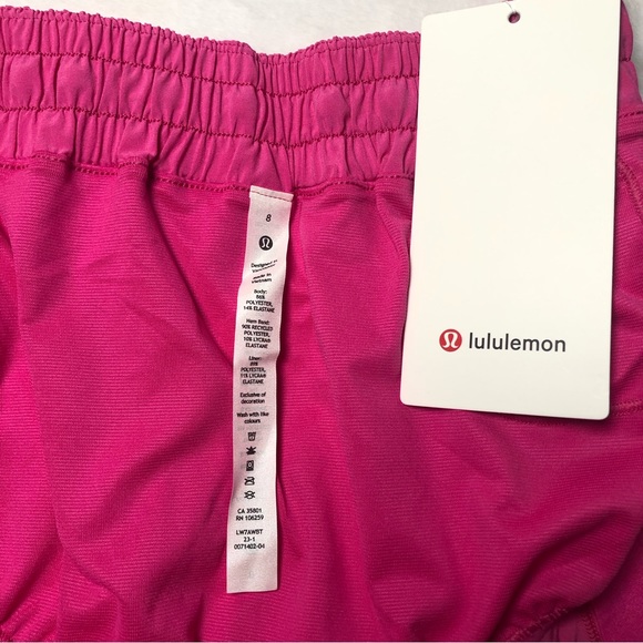 Lululemon NWT Hotty Hot Sonic Pink LR,4”,Size-8 🩷 - Picture 6 of 12